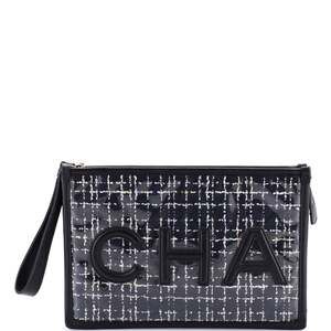 Chanel Logo Wristlet Clutch Pvc Over #206151C15B